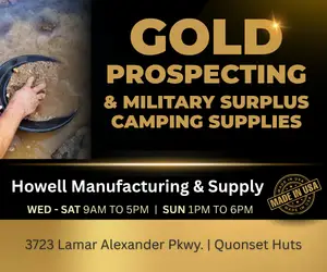 howell manufacturing medium rectangle gold